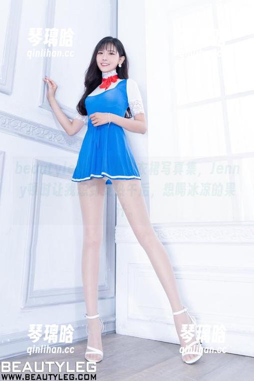 beautyleg - 最新连衣裙写真集，Jenny顿时让我想到炎热午后，想喝冰凉的果汁。